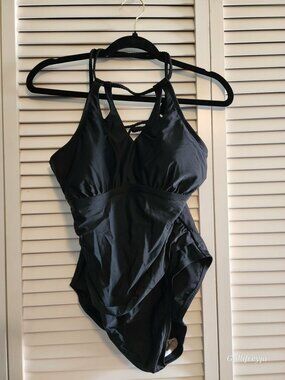 NEW! Black Kona Sol Large Swimsuit